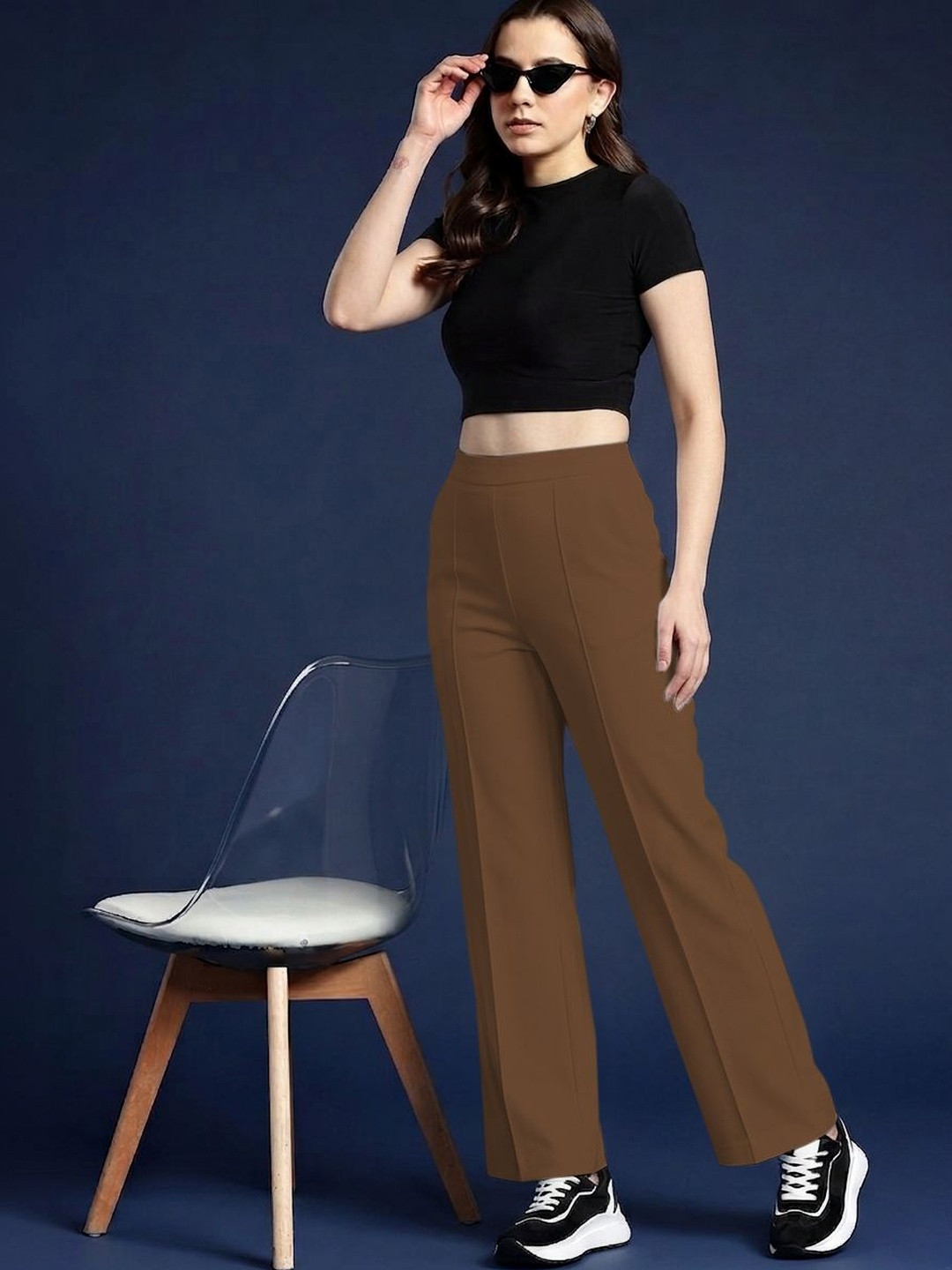 Moda Rapido Women Relaxed Easy Wash Trousers