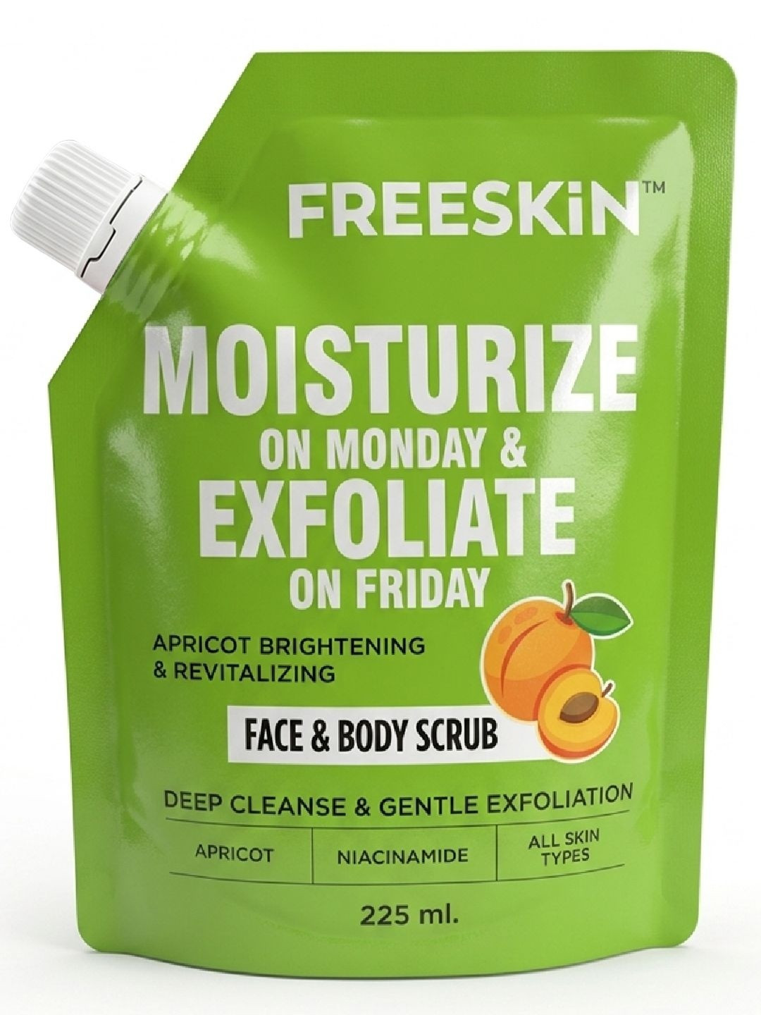Freeskin Apricot Face & Body Scrub - 225 ml