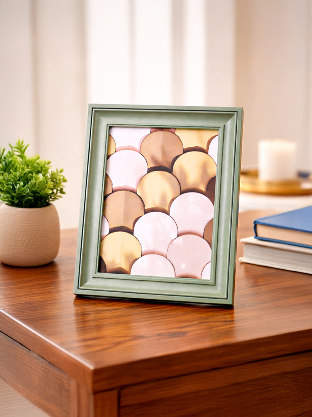 MARKET99 Green Modern Rectangular Plastic Photo Frame