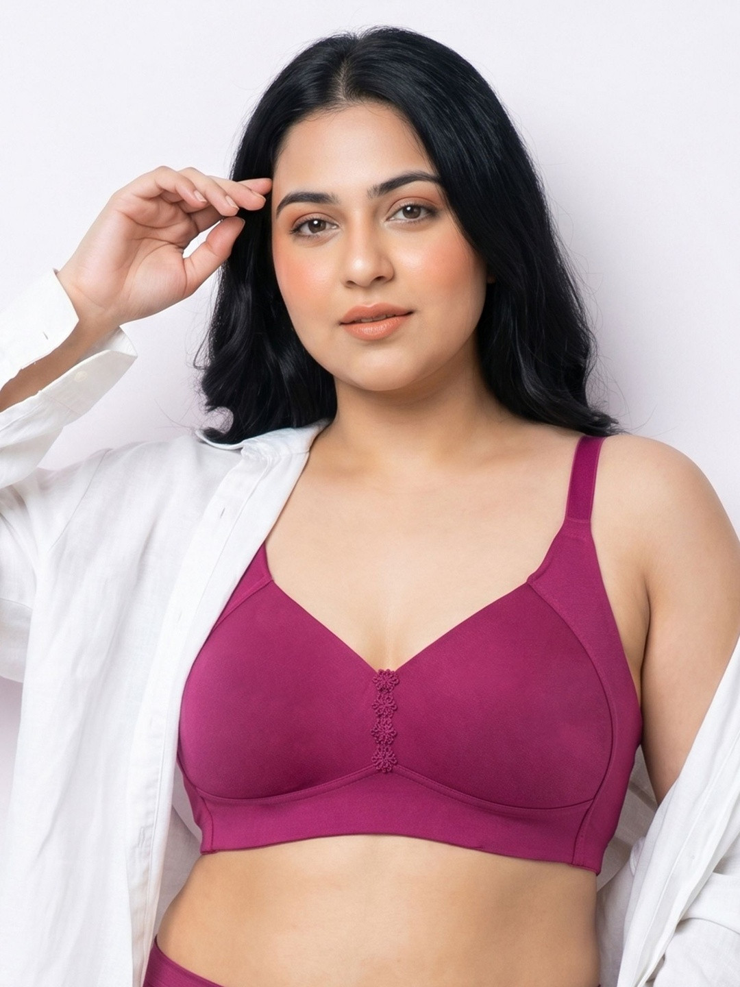 Intimist Cotton Non-Padded Minimiser M-Frame Minimiser Bonded Bra