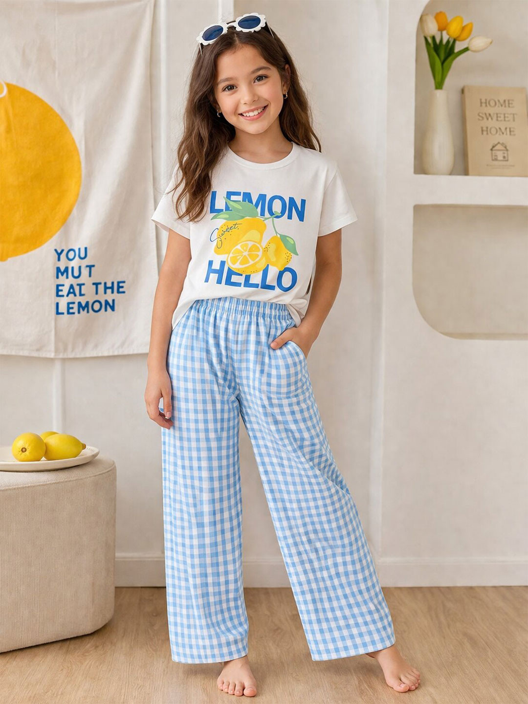 Dhanoo fashion Girls Printed Night suit