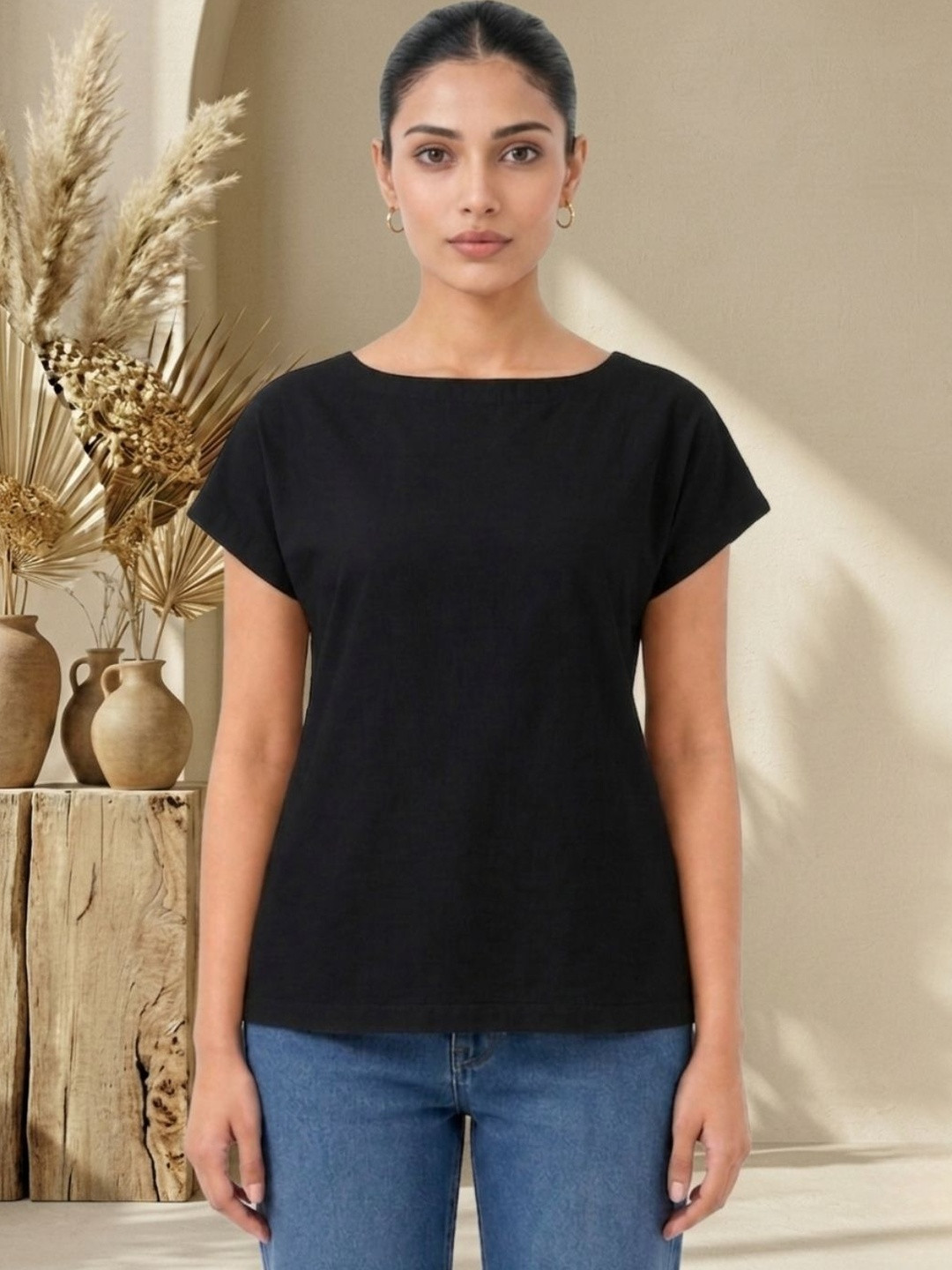 Thevasa Boat Neck Kurti