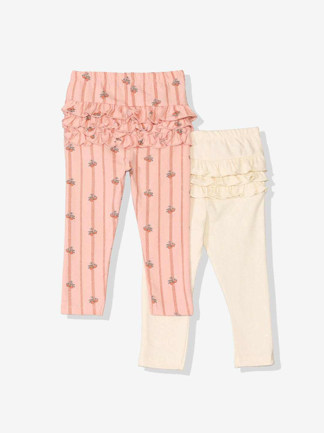 mothercare Girls Pack of 2 Three-Fourth Leggings