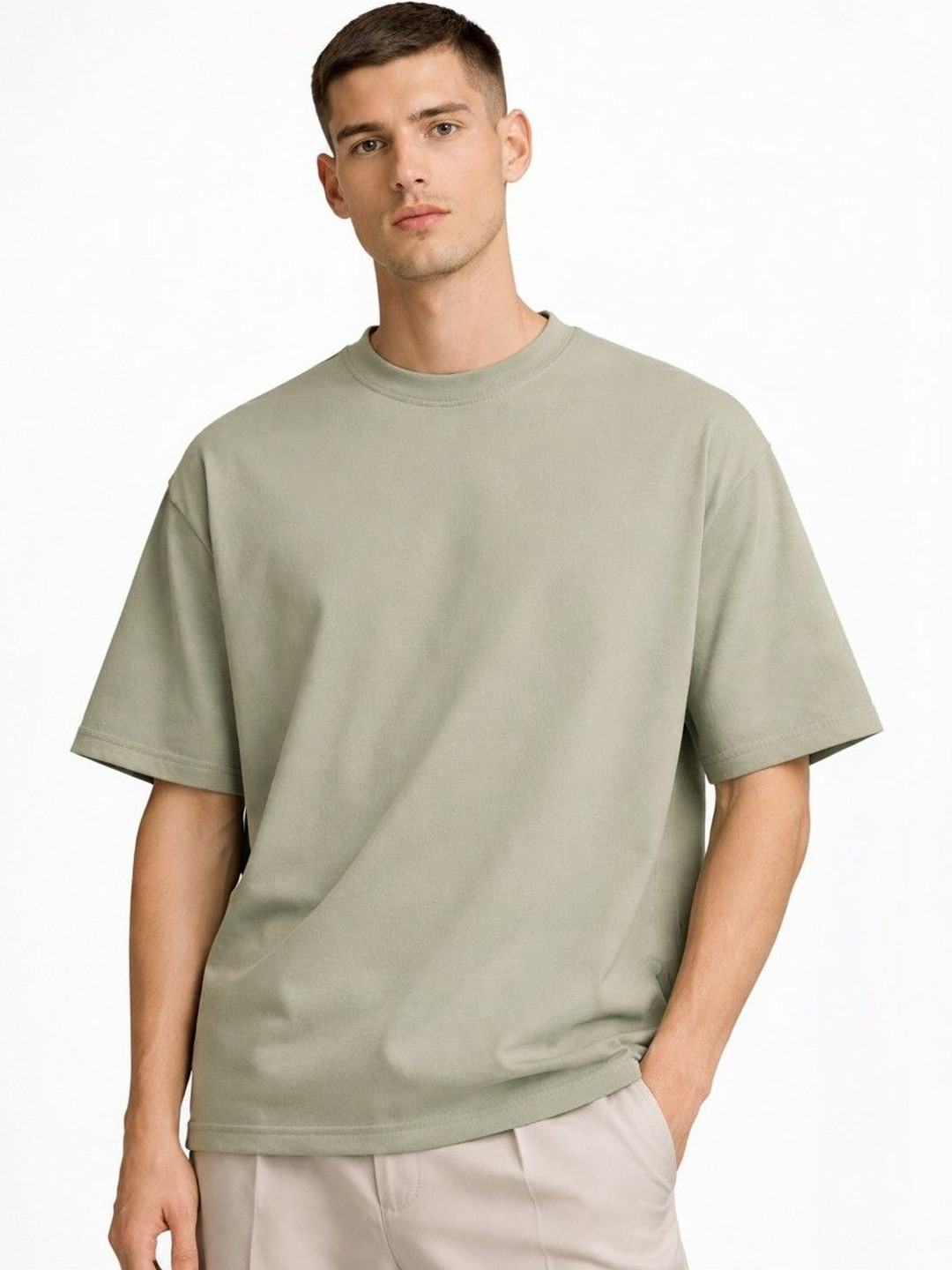 Moda Rapido Men Drop-Shoulder Sleeves Anti Odour T-shirt