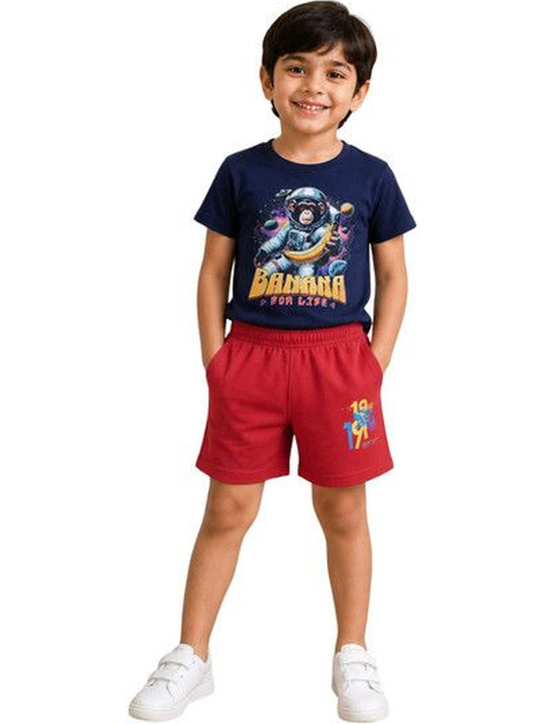 Surfbae Boys Printed T-shirt with Shorts