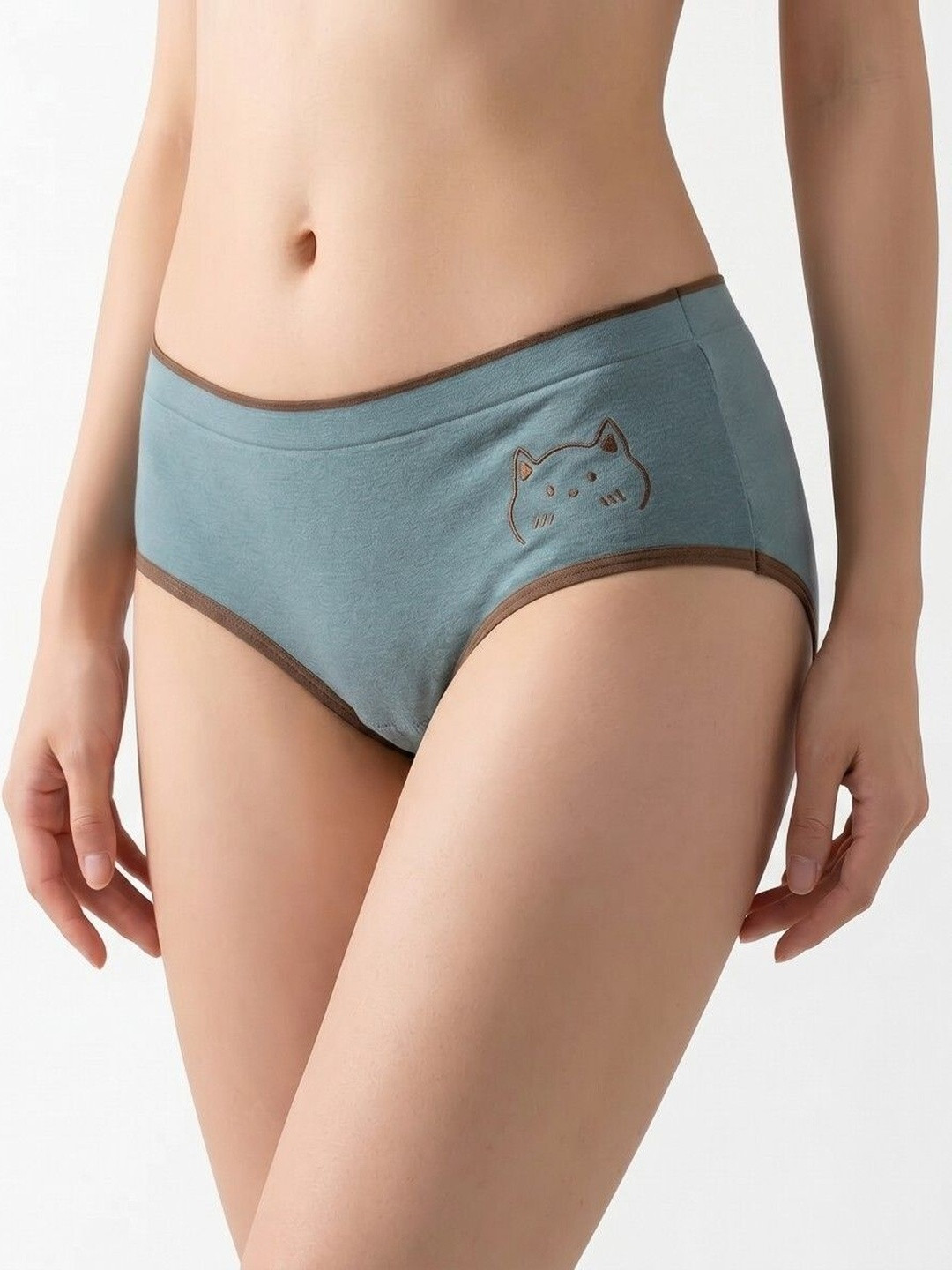 Sztori Women Printed Assorted Cotton Basic Briefs