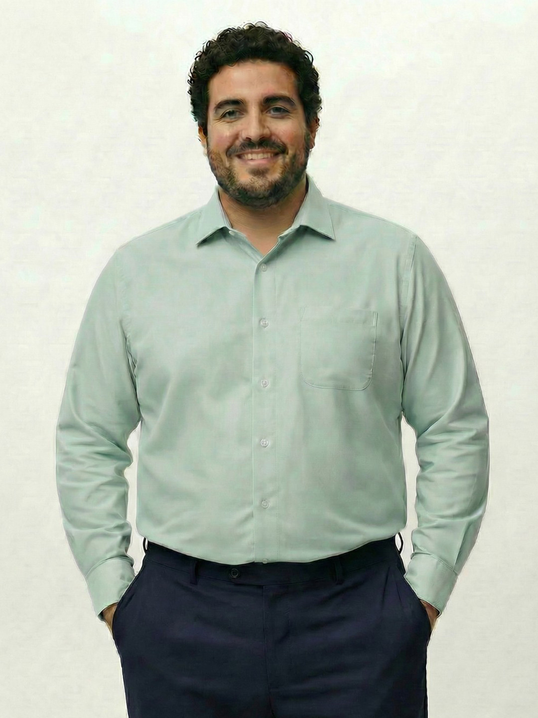 UNSTD Men Plus Size Premium Stretchable Formal Shirt