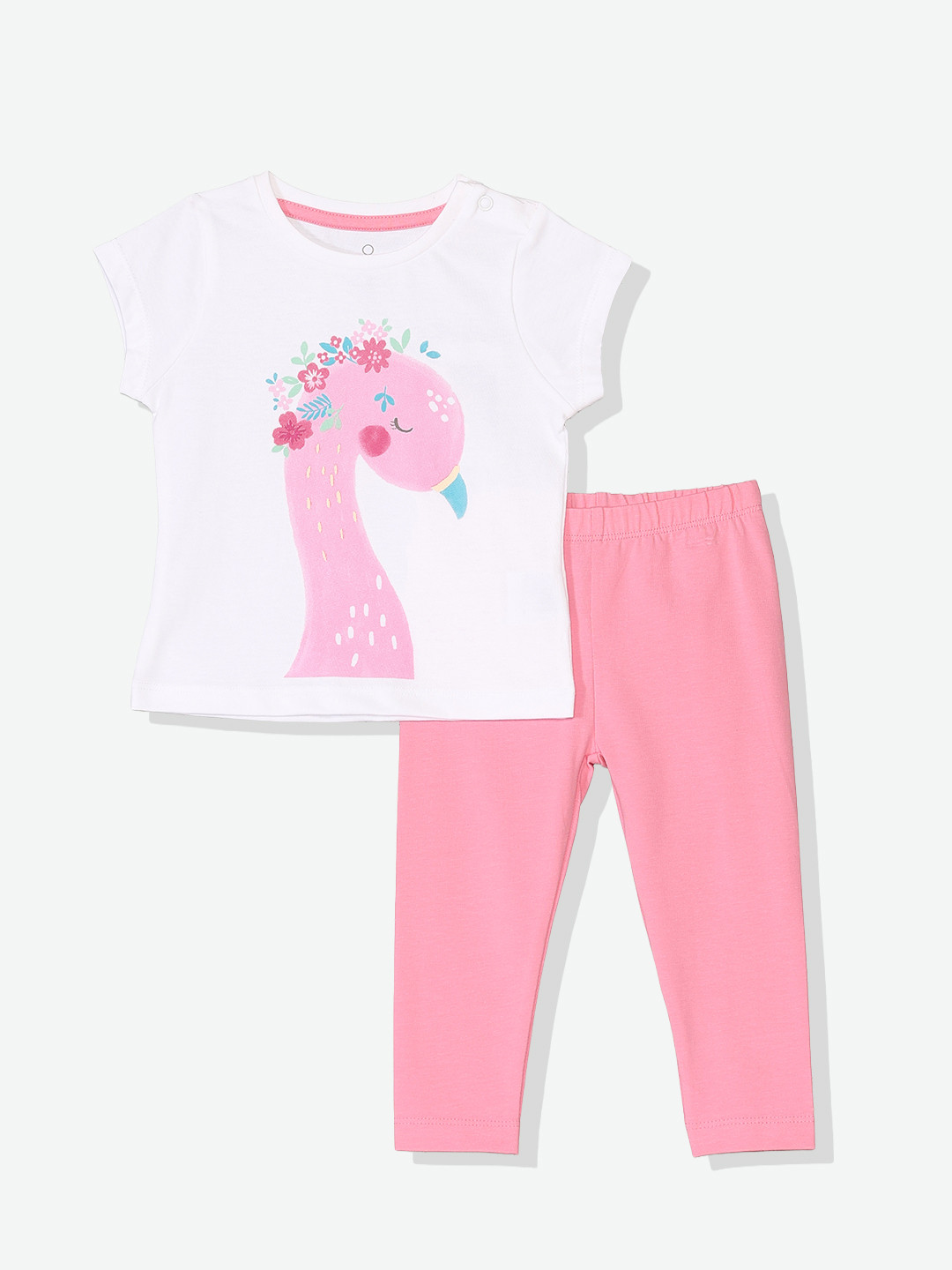 mothercare Girls Printed T-shirt with Leggings