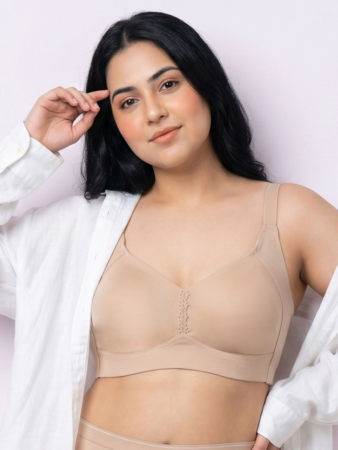 Intimist Cotton Non-Padded Minimiser M-Frame Minimiser Bonded Bra