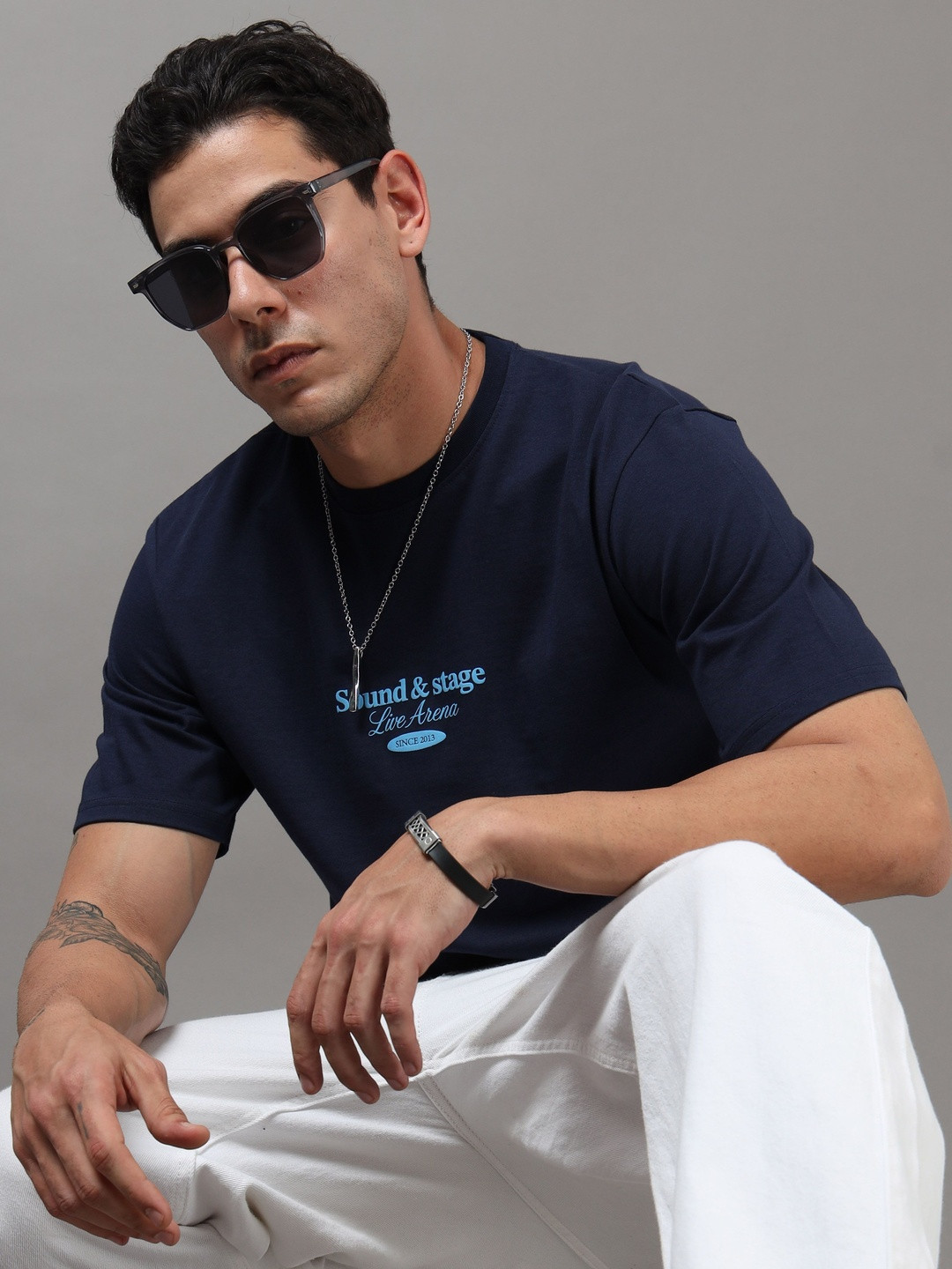 ARDEUR Men Typography Printed T-shirt