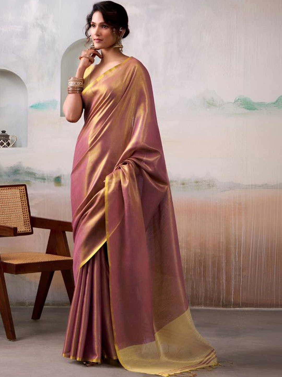 Sangria Tissue Saree