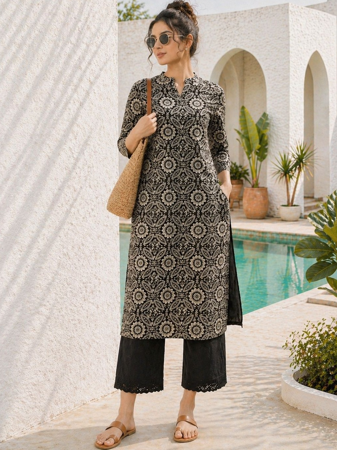 VASTROOP Women Ethnic Motifs Printed Indie Prints Kurta