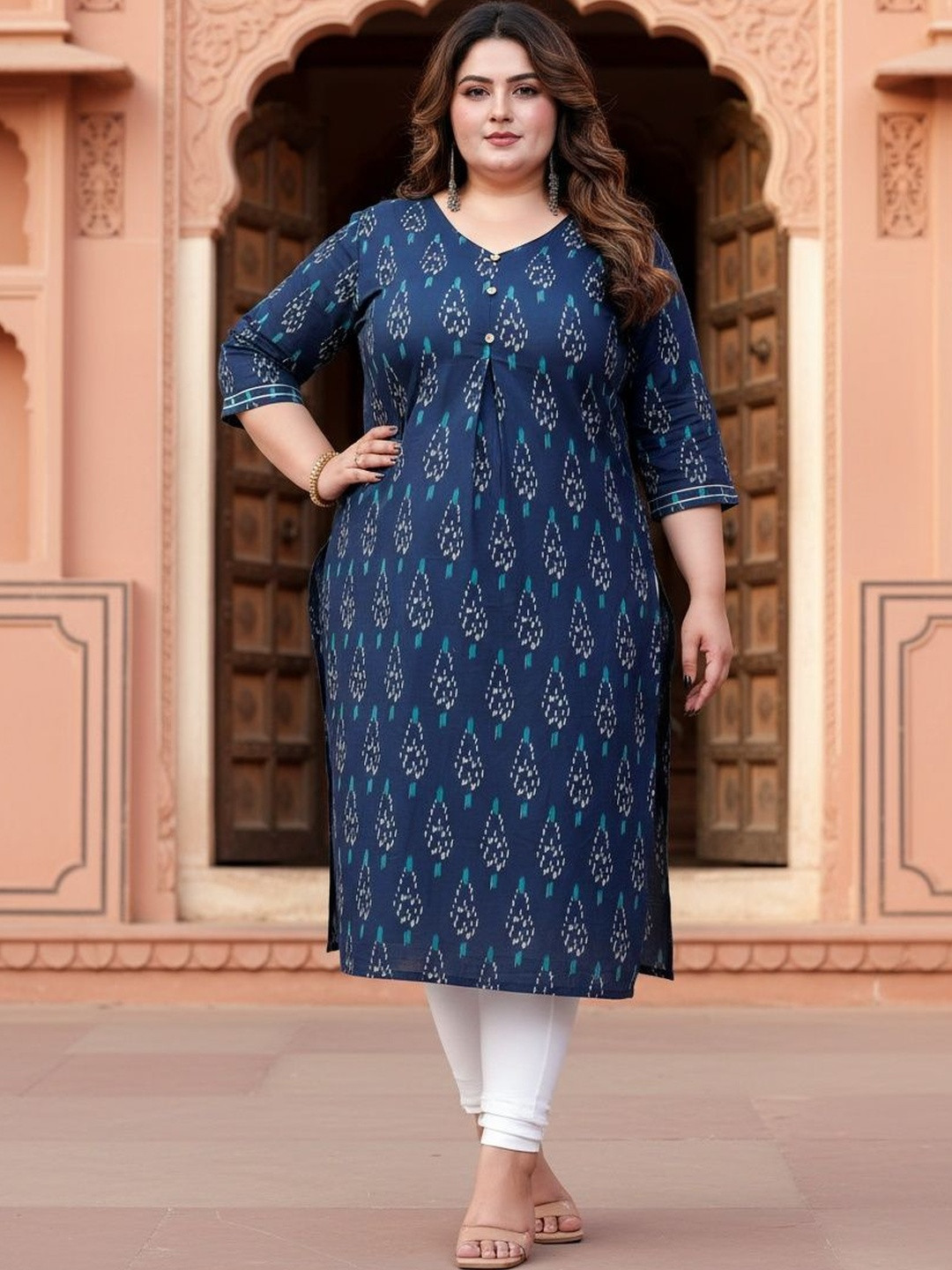 KALINI Women Ethnic Motifs Printed Indie Prints Kurta
