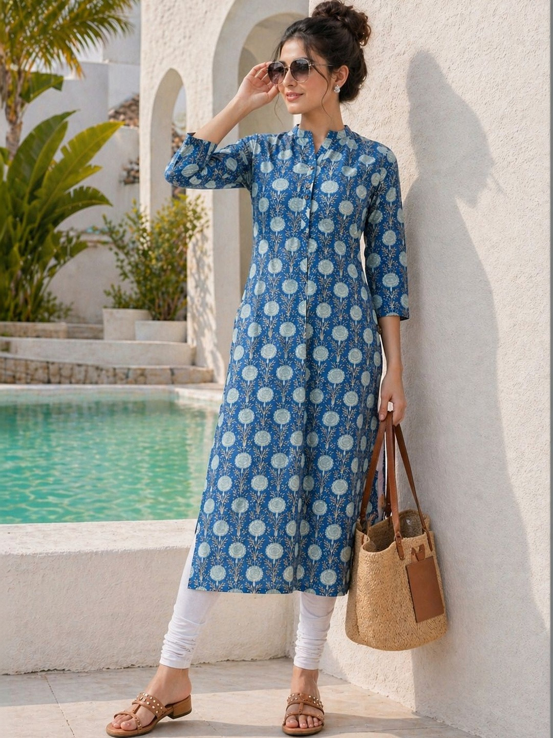 VASTROOP Women Floral Printed Indie Prints Kurta