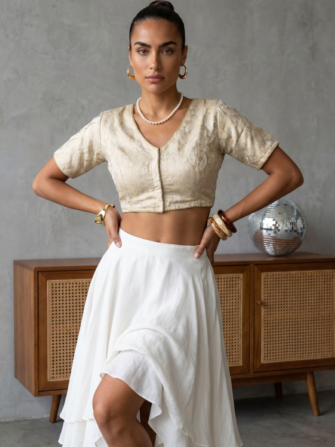 Aanyor Embellished Saree Blouse