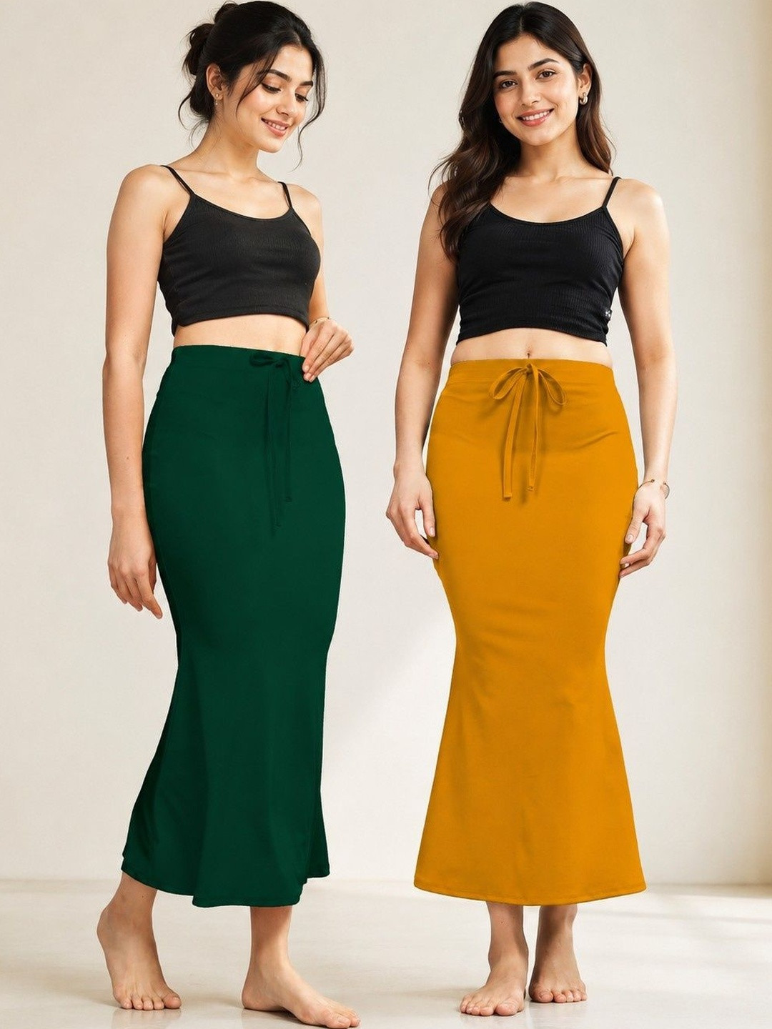 HERE&NOW Pack Of 2 Stretchable Saree Shapewears