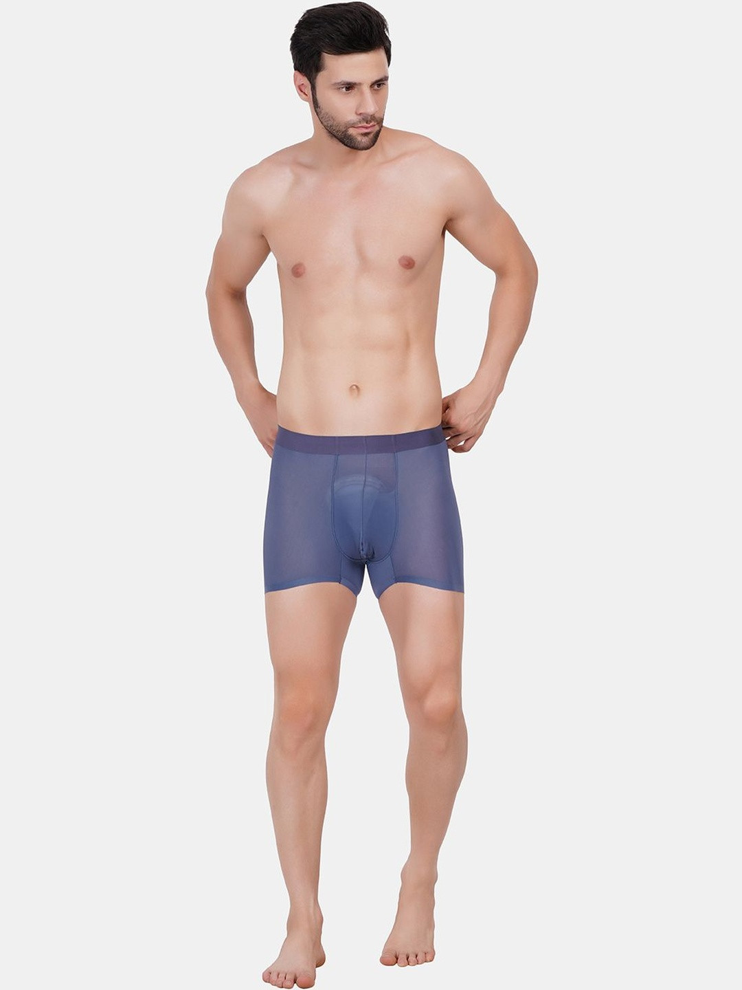 AMOUREUX Breathability Short Trunk M7085_Blu_L-