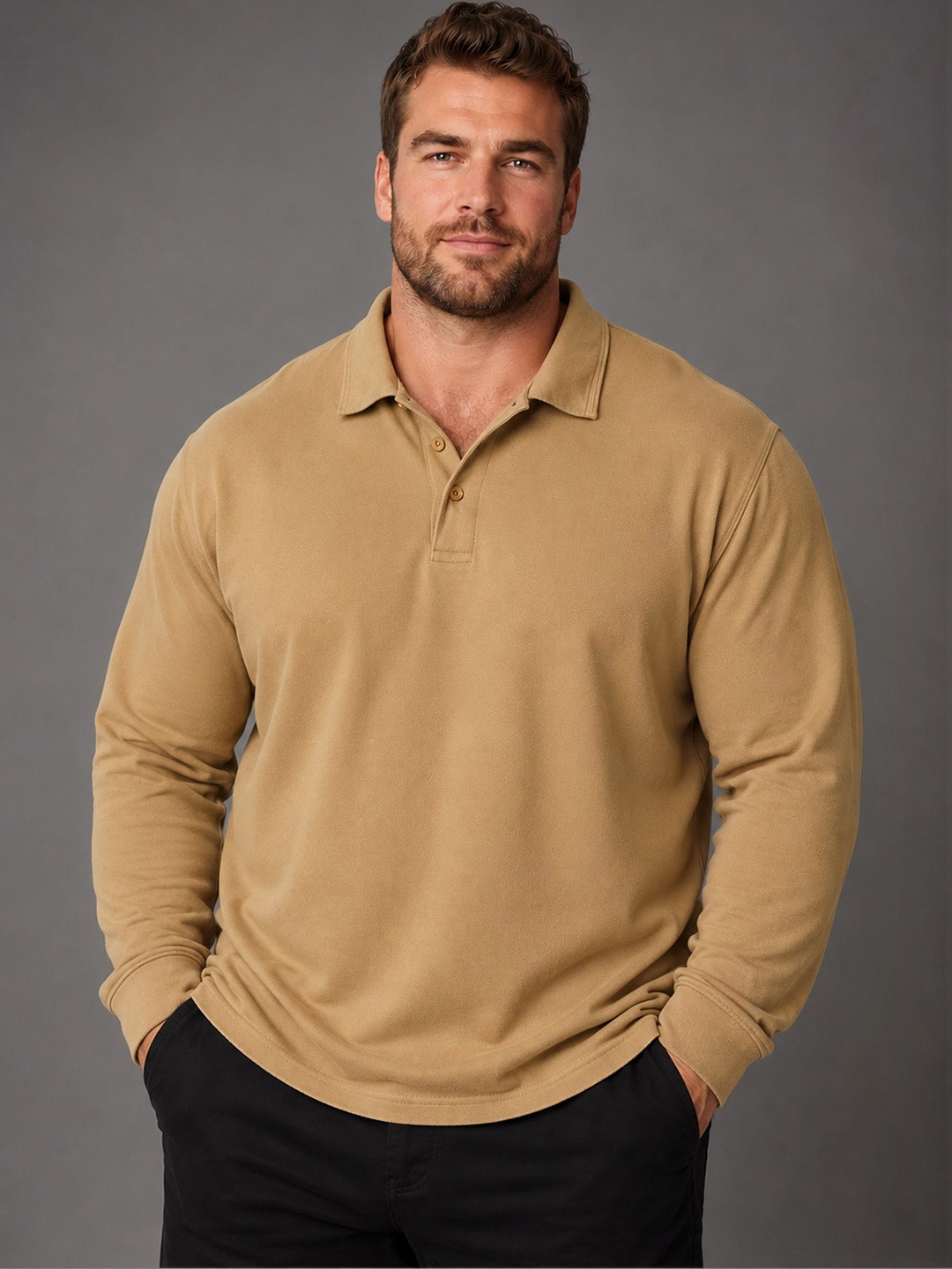 Mast & Harbour Men Polo Collar T-shirt