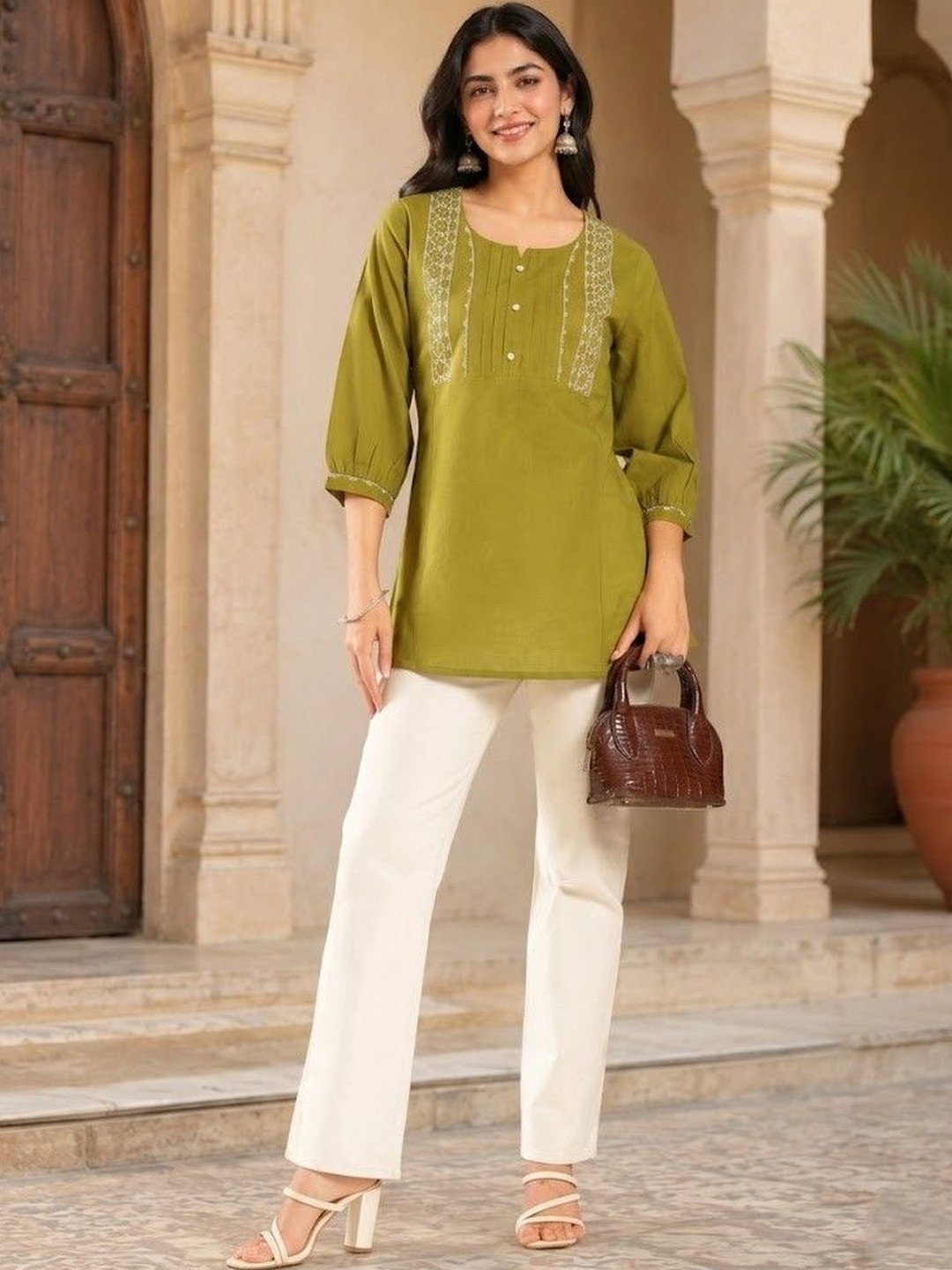 HERE&NOW Embroidered Ethnic Tunic