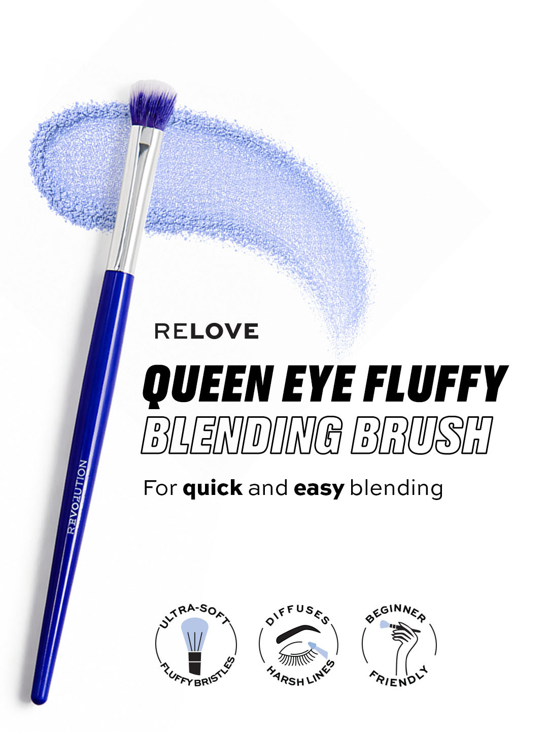 Makeup Revolution London Brush Queen Eye Fluffy Blending Brush