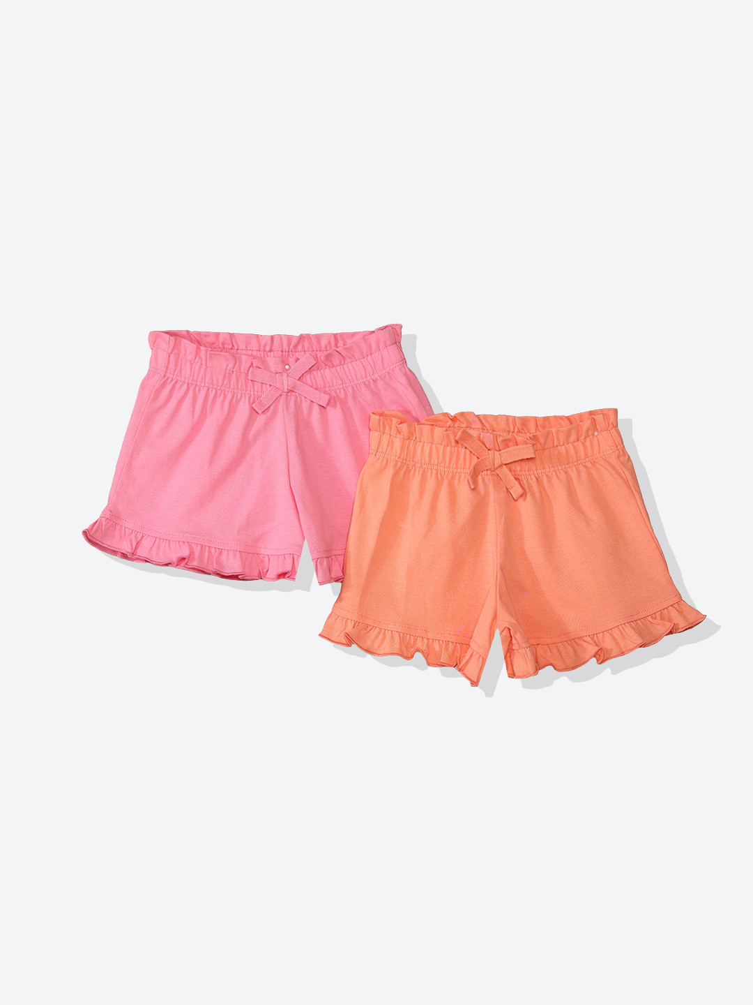 mothercare Girls Pure Cotton Pack of 2 Short