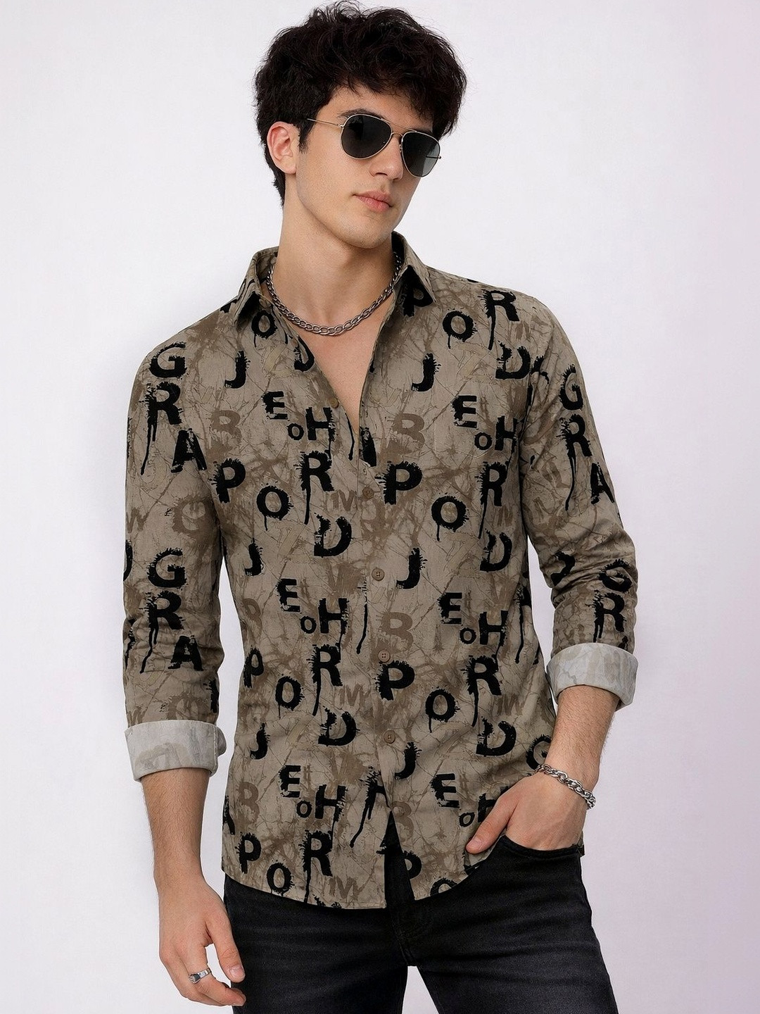 HKV FASHION Men Comfort Printed Casual Shirt