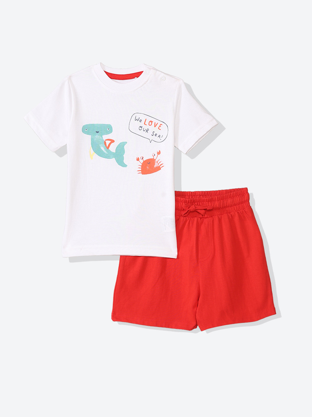mothercare Boys Regular Cotton Short Sleeve Clothing Set