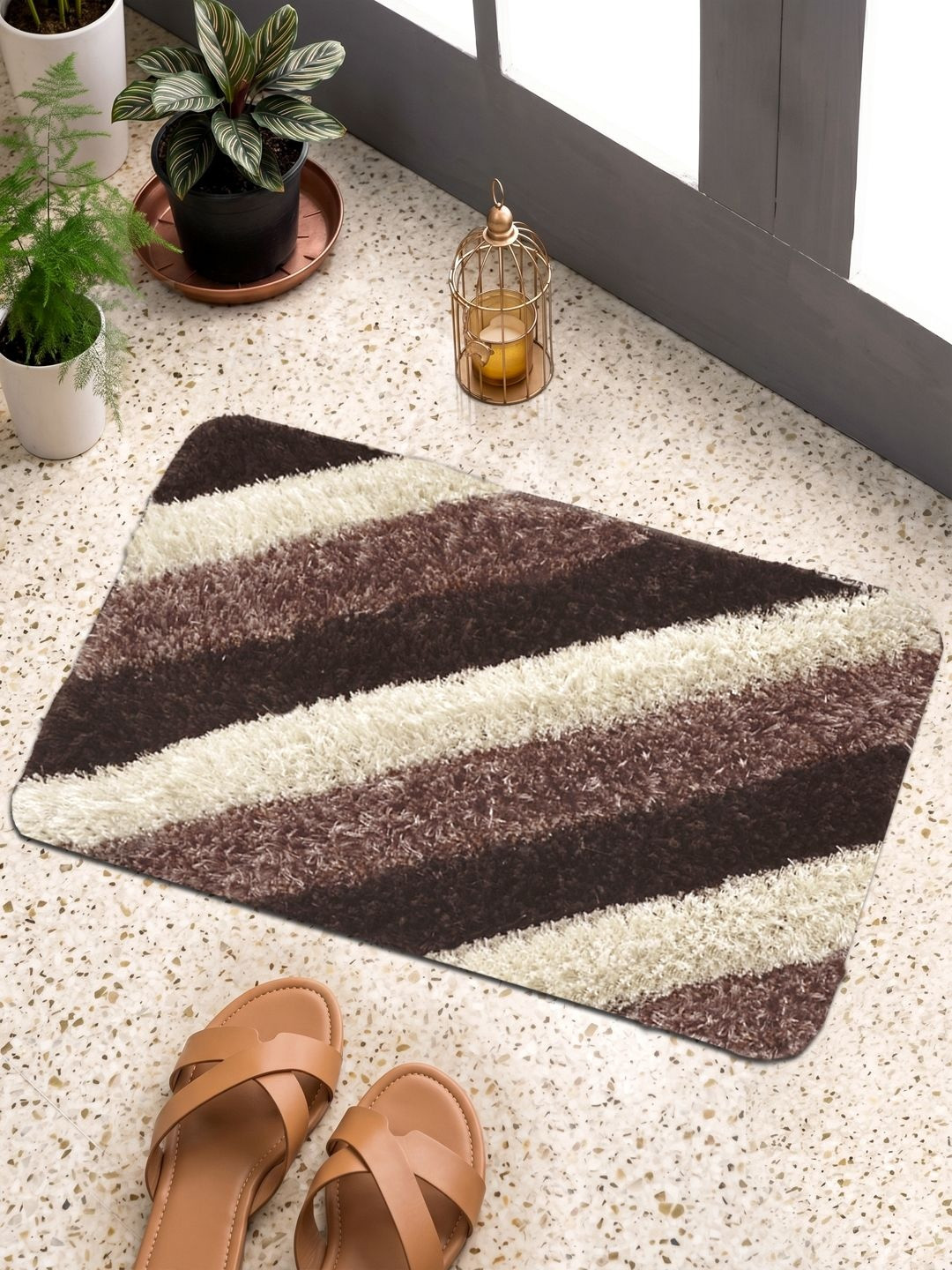 FABINALIV Cream Self-Designed Anti-Skid Doormats
