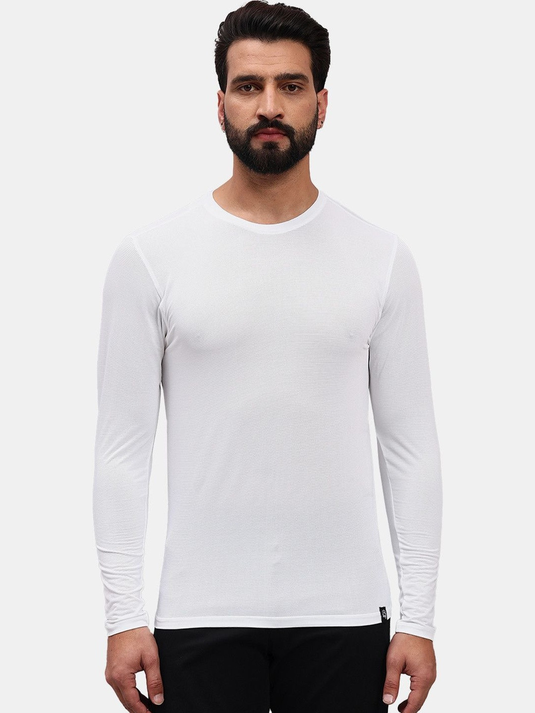 Reccy Men Breathable Quick Dry Hiking Running Ultralight Active Long Sleeve T-shirt