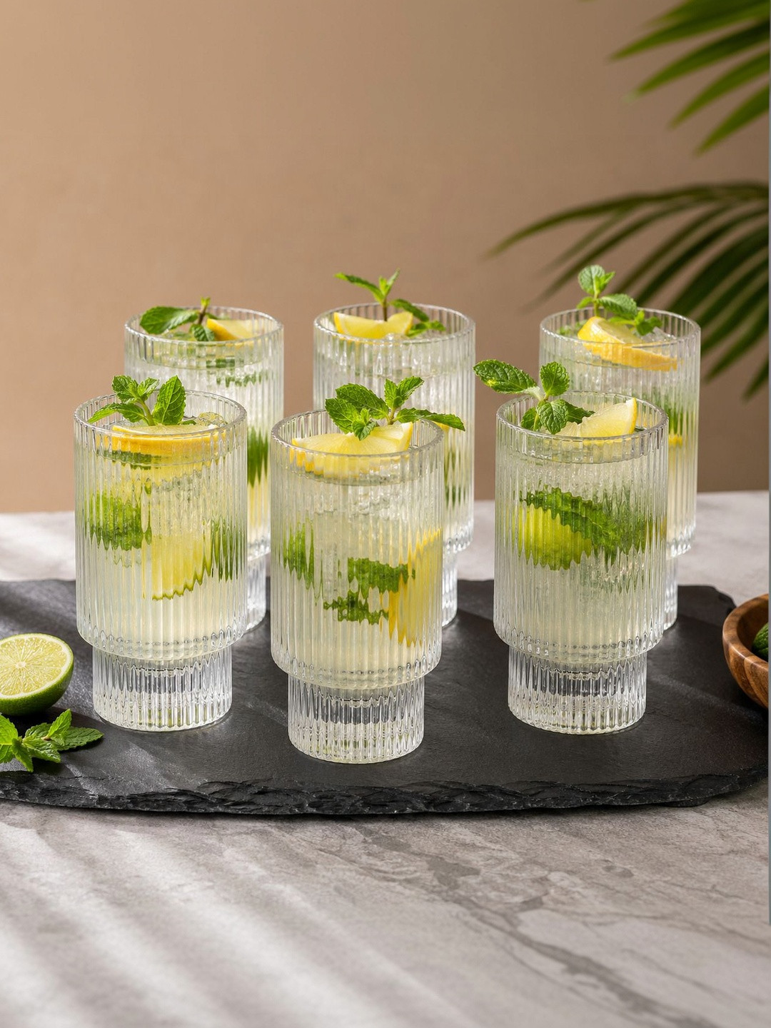 Bellemax Transparent 6 Easy to Clean Glass Water Glass