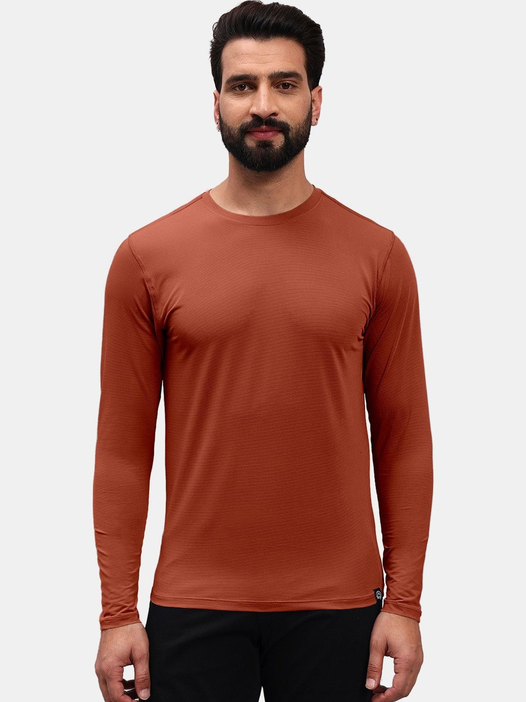 Reccy Men Breathable Quick Dry Hiking Running Ultralight Active Long Sleeve T-shirt