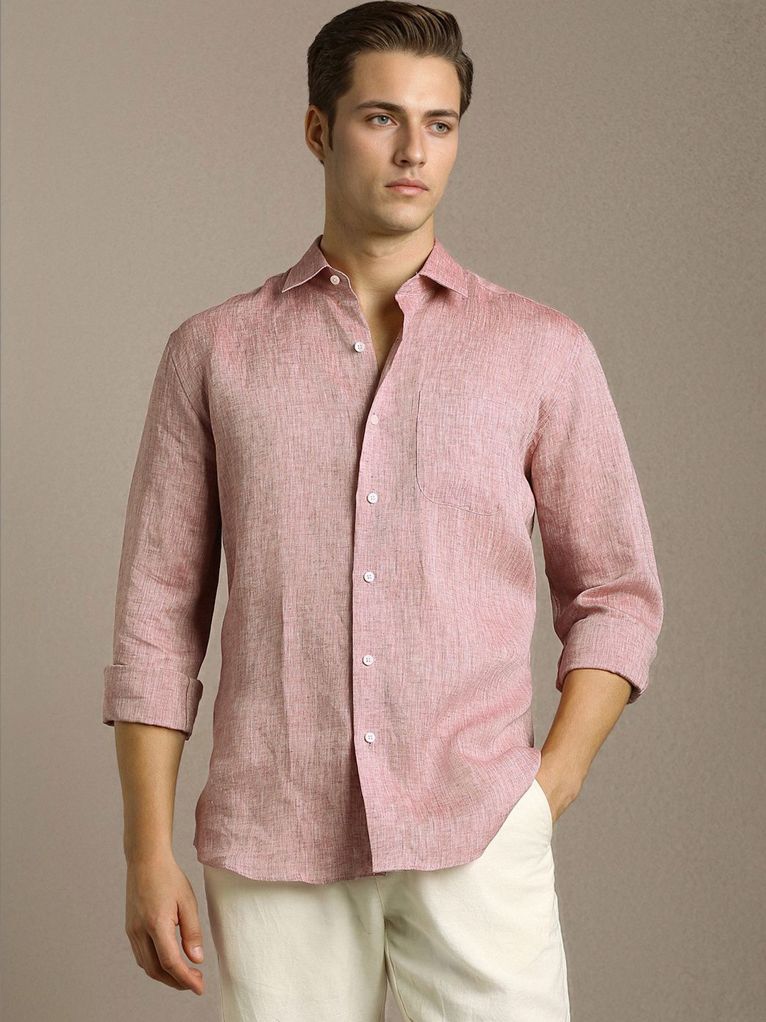 Luxure by Louis Philippe Men Casual Shirt