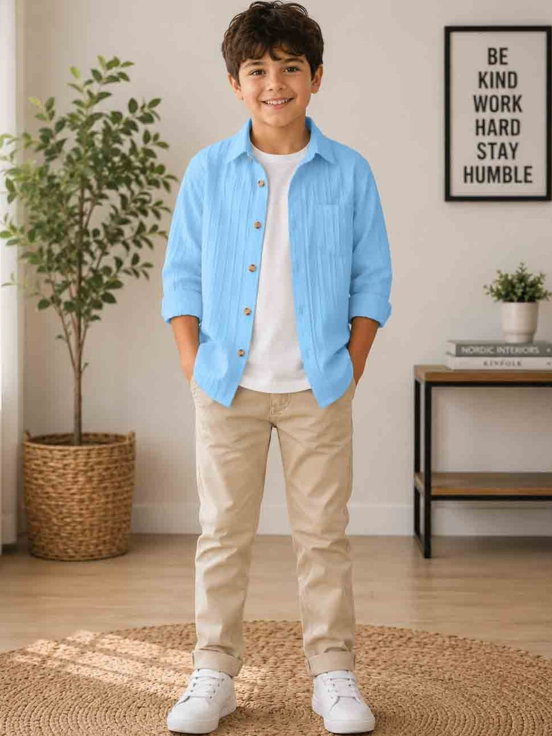 DANFORTH Boys Relaxed Casual Shirt