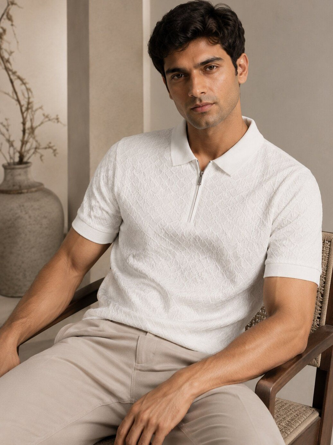 Moda Rapido Men Polo Collar T-shirt