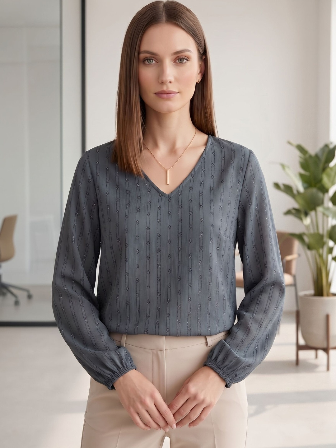 YURAA THE LABEL Crepe Top