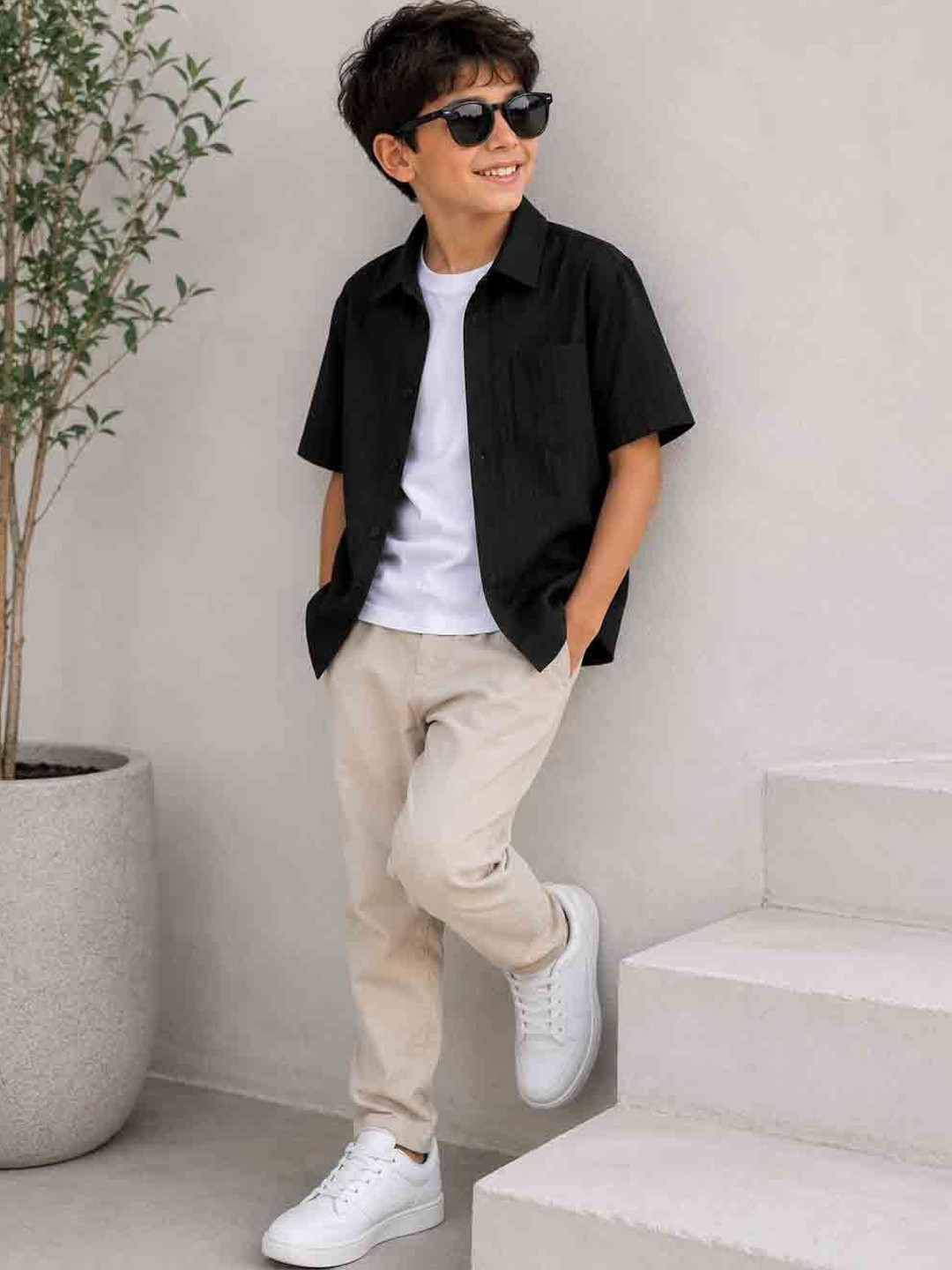 DANFORTH Boys Relaxed Casual Shirt