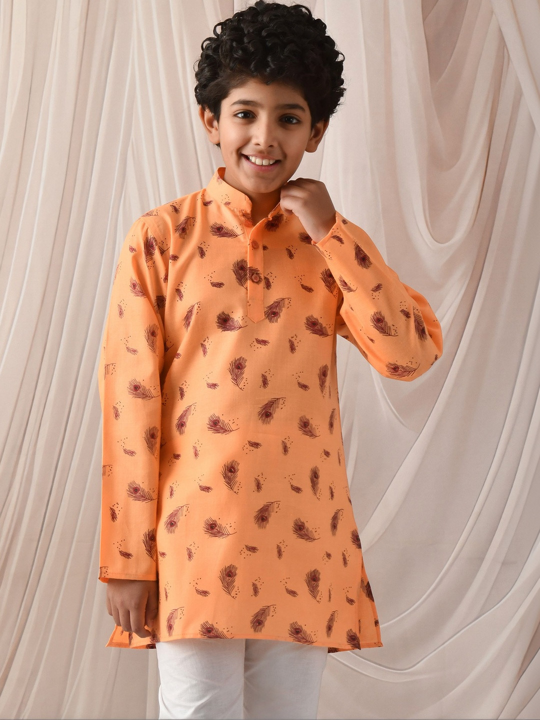 joley poley Boys Ethnic Motifs Printed Indie Prints Kurta
