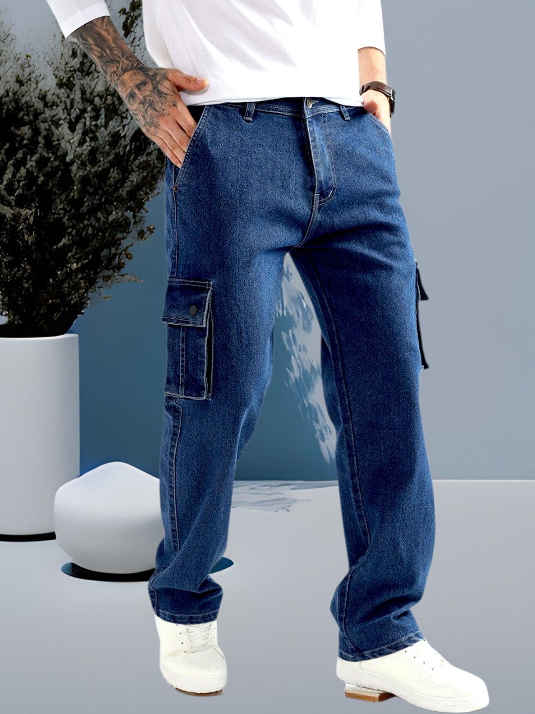 DENIMLOOK Men Relaxed Fit Mid-Rise Jeans