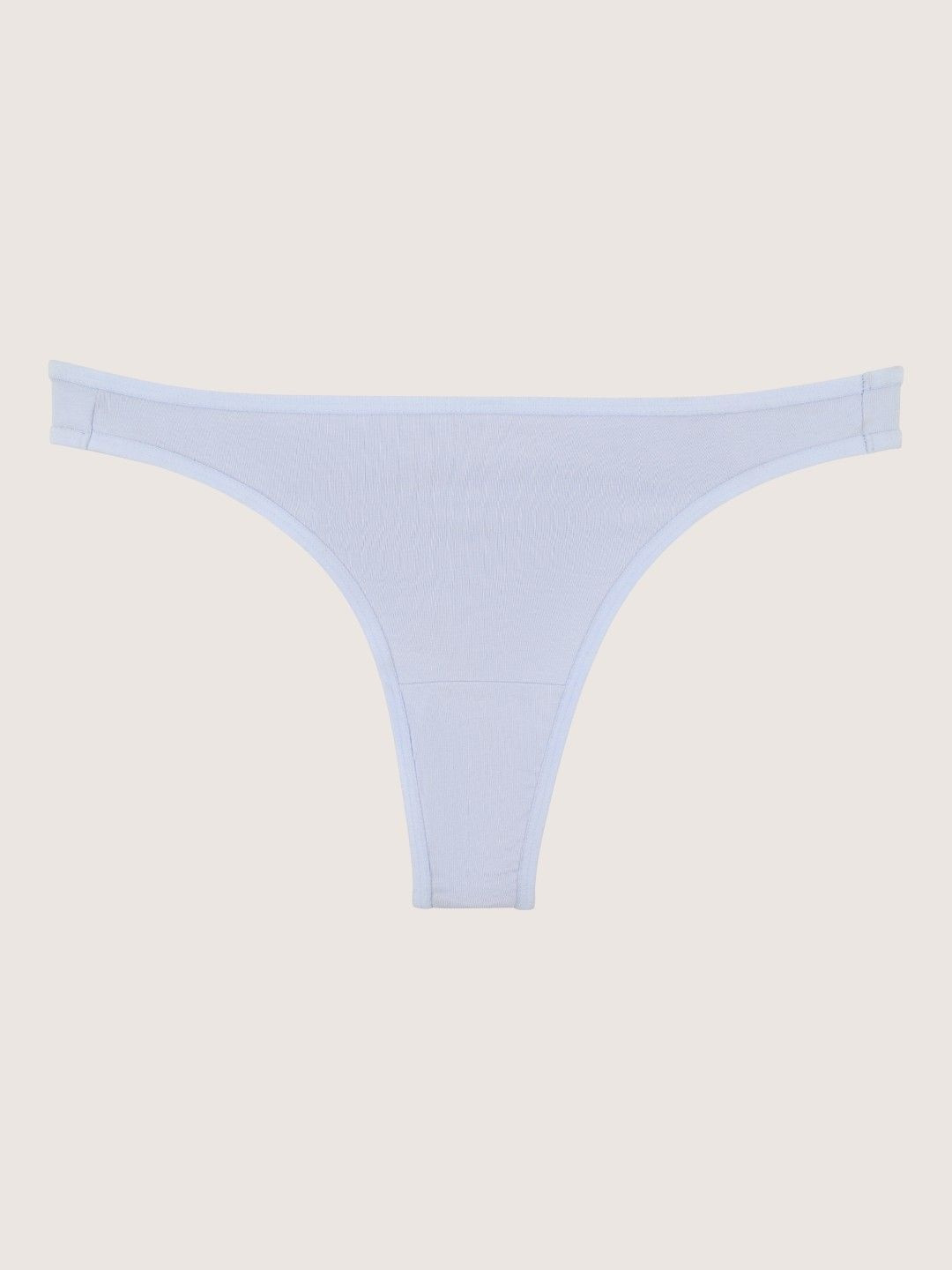 HERE&NOW Womens Brazilian Cotton Spandex Solid High Rise Thongs