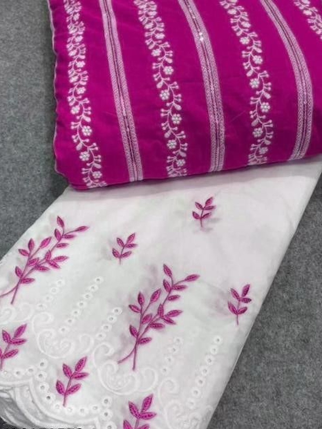 TRYSTON Embroidered Unstitched Dress Material