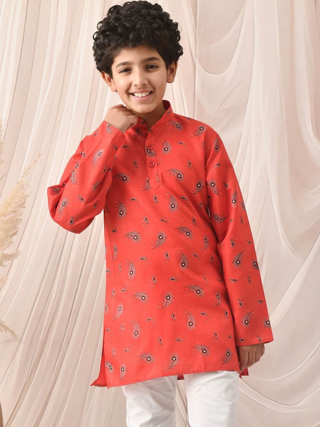 joley poley Boys Ethnic Motifs Printed Indie Prints Kurta