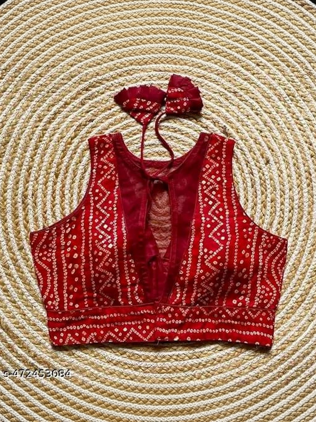 Apexaura Cotton Woven Design Saree Blouse