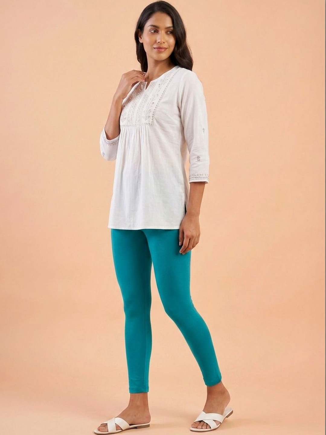 EMI Womens Caribbeansea Ankle Length Leggings