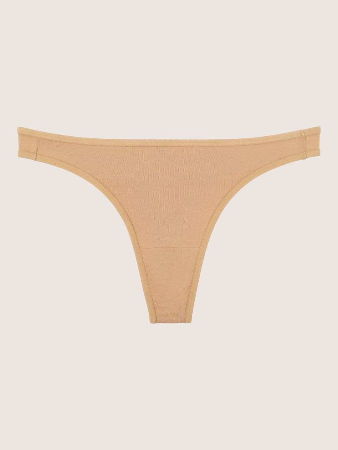 HERE&NOW Womens Brazilian Cotton Spandex Solid High Rise Thongs