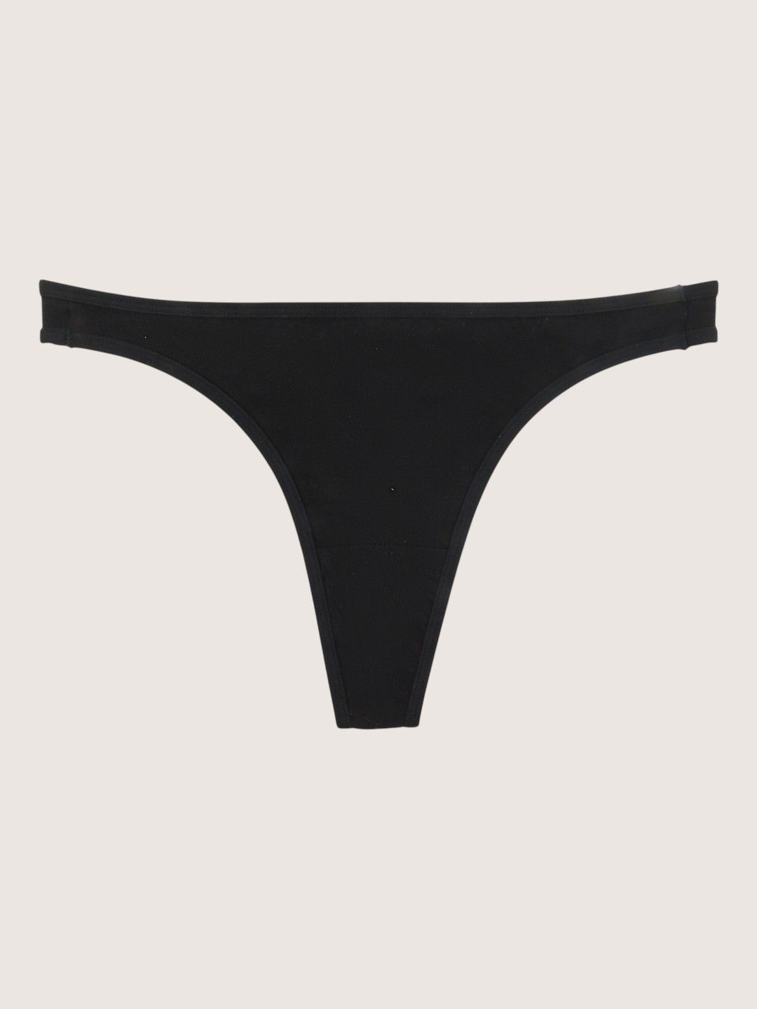 HERE&NOW Womens Brazilian Cotton Spandex Solid High Rise Thongs