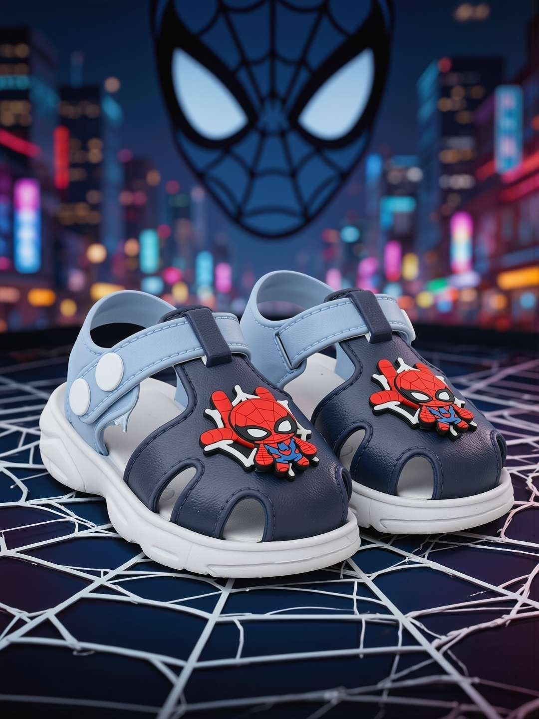 BAESD Marvel Spider-Man Rotating Charm Sandal