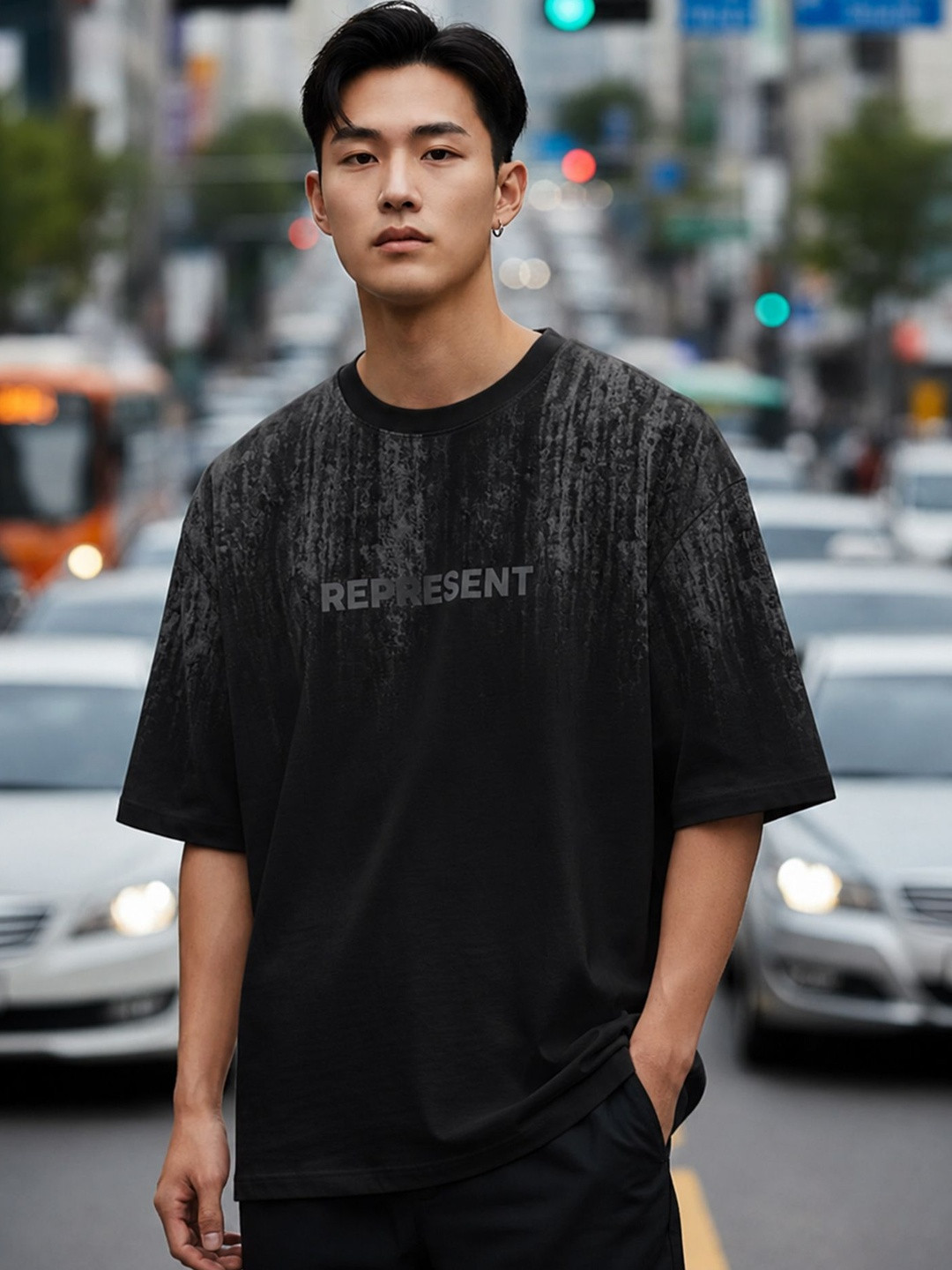 JUMPCUTS Men Typography Printed Cotton T-shirt
