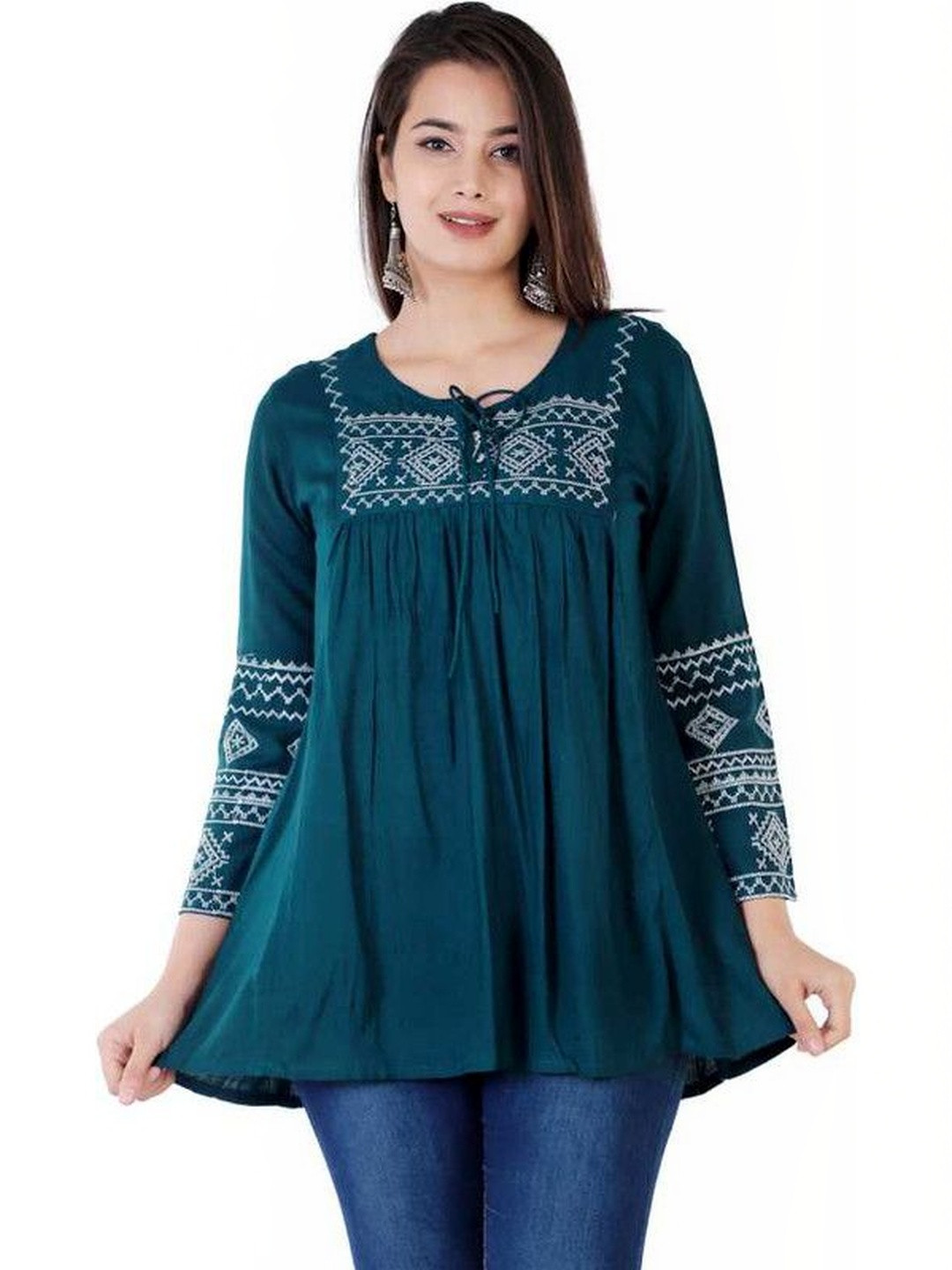 Yashwani Fashion Embroidered Ethnic Top