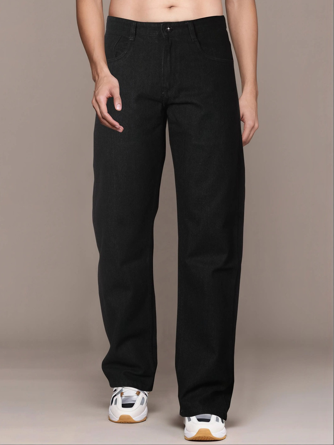Moda Rapido Men Classic Wide Leg Mid-Rise Stretchable Jeans