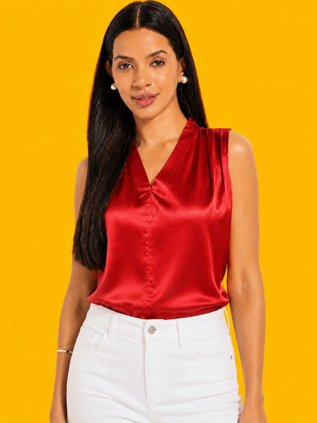 TRUSTROW Satin Top